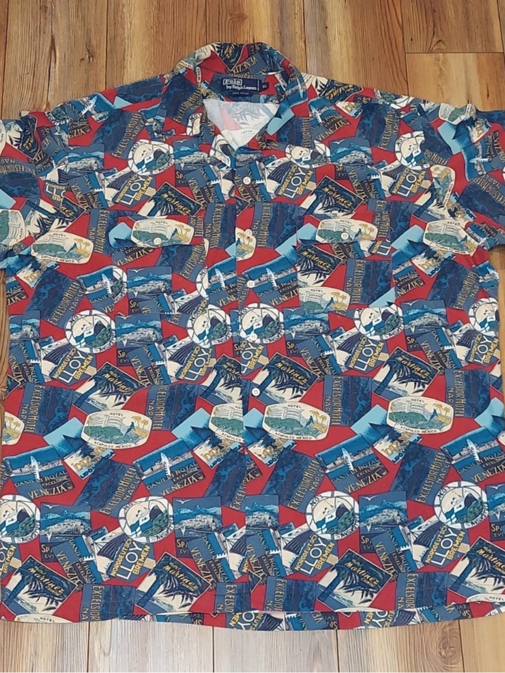 Vintage Polo Ralph Lauren Excelsior Hotel Button Down Rare Classic Fit XL